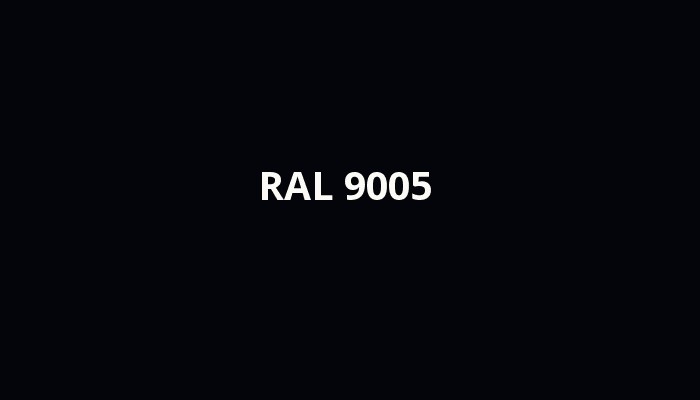 RAL 9005 - Černá